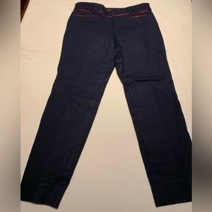 Banana Republic Sloan collection stylish crop pants in navy